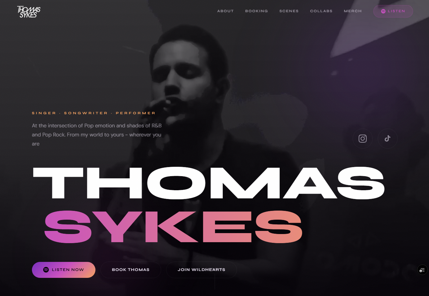 Thomas Sykes artist website